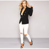 Simple personality one button casual blazer women's jacket