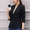 Single Breased Women Blazer Suits Black Slim Fit Plus Size Spring Autumn  Style Office Wear Outwear Coats And Jackets MA116