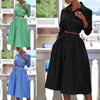 Single-breasted Elegant Striped Print Single-breasted Skirt Suit for Party