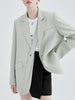 Single-breasted Ladies Suit Spring And Autumn Simple Style Korean Version Niche Design Small Suit Long-sleeved Jacket Female