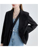 Single-breasted Ladies Suit Spring And Autumn Simple Style Korean Version Niche Design Small Suit Long-sleeved Jacket Female