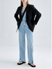 Single-breasted Ladies Suit Spring And Autumn Simple Style Korean Version Niche Design Small Suit Long-sleeved Jacket Female