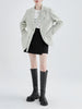 Single-breasted Ladies Suit Spring And Autumn Simple Style Korean Version Niche Design Small Suit Long-sleeved Jacket Female