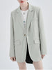 Single-breasted Ladies Suit Spring And Autumn Simple Style Korean Version Niche Design Small Suit Long-sleeved Jacket Female