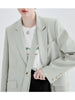 Single-breasted Ladies Suit Spring And Autumn Simple Style Korean Version Niche Design Small Suit Long-sleeved Jacket Female