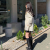 Sister Fara Autumn Sailor Collar Blazer Long Sleeve Jacket Women Double Breasted Winter Thicken Warm Jacket Coat Loose Blazers