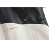 Sister Fara Autumn Winter Patchwork PU Leather Blazer Women's Turn-Down Collar Hit Color Jacket Female Casual Blazers Jacket