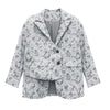 Sister Fara Patchwork Print Blazer Women's Spring Jacket Coat Single Breasted Thin Loose Blazers Ladies Autumn Casual Blazer