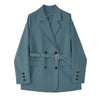 Sister Fara Spring 2022 Lace Casual Blazers Jacket Women Notched Loose Blazers Office Lady Autumn Single Breasted Jacket