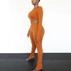 Sisterlinda Sexy One Shoulder Cut Out Matching Sets Women Spring Causal Street Tops+Pants 2 Two Piece Outfits Workout Activewear
