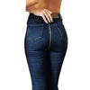 Skinny Jeans High Waist Trousers Daily Women Back Zipper Pencil Stretch Denim Skinny Jeans Pants High Waist Trousers
