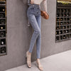 Skinny Jeans Women High Waist Elasticity Slim Ins Harajuku Womens Sexy Elegant Daily Streetwear Pencil Denim Trousers BF