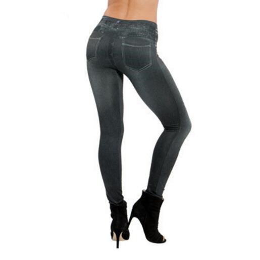 Skinny Pants Women's Legging Slim Imitation Jean Female Warm Jeggings With 2 Real Pockets Pencil Pants Winter Spring Leggings