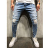Skinny Ripped Jeans For Men Male Blue Motorcycle Jeans Denim Pants Brand Hole Biker Jeans Plus Size S-3XL