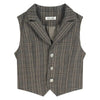 Skirt Blouse Vest Shirt Suits Girl College Style Plaid Suit Pleated Mini Skirt Female Sexy Korean Sexy Jacket Blazers Coat A5R