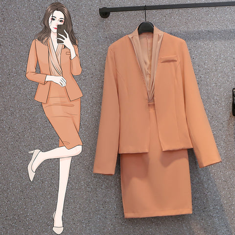 Skirt Set Women 2023 Summer Style Oversize Short Sleeve Loose Temperament Suit Skirt Set Blazer And Skirt Shorts