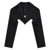 Skirt Suits 2023 Kawaii Autumn Short Irregular Suit Long Sleeve Black Blazers+Strapless Pu Leather Mini Skirt BI5