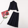 Skirt Suits For Women 2022 Formal Autumn Winter Official Ladies Work Wear Jacket Blazer and Skirt Set Kate Middleton Clothes
