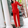 Skirt Suits Office Ladies Wear Work Formal Business Elegant Bouble Breasted Blazer Mini Dress Women Sets Outfits Plus Size