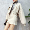 Skirt Suits Women 2 Piece Sets 2022 legant Vintage Autumn Winter Wool Blazer Jacket Tops & Pencil Skirt Office Casual Wear
