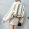 Skirt Suits Women 2 Piece Sets 2022 legant Vintage Autumn Winter Wool Blazer Jacket Tops & Pencil Skirt Office Casual Wear