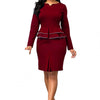 Skirt Suits Women High Waist Bodycon Women Long Sleeve Tops Skinny Skirt Office Suit Women for Business Plus size Skirt Suits