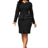 Skirt Suits Women High Waist Bodycon Women Long Sleeve Tops Skinny Skirt Office Suit Women for Business Plus size Skirt Suits