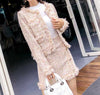 Skirt Suits Women Runway Designer Elegant Office Ladies Formal Tweed Blazer Short Jacket Coat Mini Skirt 2 Piece Set Suit Outfit