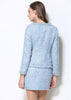 Skirt Suits Women Runway Designer Elegant Office Lady Formal Tweed Wool Blazer Jacket Mini Skirt 2 Piece Sets 2022 Autumn Winter