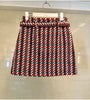 Skirt Suits Women Runway  Designers Elegant Office Ladies Formal Tweed Blazer Jacket Coat Mini Skirt 2 Piece Sets Winter
