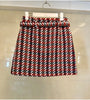 Skirt Suits Women Runway  Designers Elegant Office Ladies Formal Tweed Blazer Jacket Coat Mini Skirt 2 Piece Sets Winter
