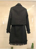 Skirt Suits Women Runway  Designers Elegant Office Ladies Formal Tweed Blazer Jacket Mini Skirt 2 Piece Set Winter Outfits