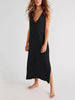 Sleeveless Bikini Cover-ups Sexy Crochet Knitted Beach Summer Dress Women V Neck Long Swim Cover Up Female Holiday Sundress