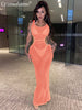Sleeveless Cut Out Sexy Mesh Maxi Dress Women Backless Straps Party Bodycon Long Dresses Bikini Cover Up Beach Dress 2023 Summer