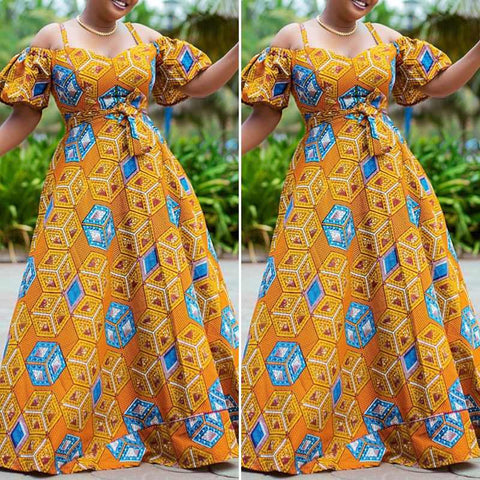 Sleeveless Long Maxi Dress 2023 VONDA Women Printed Sundress Casual Baggy Vestido Robes Longue Bohemian Maxi Dress Baggy