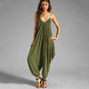 Sleeveless Loose New Ladies Romper Harem Trouser Sexy V Neck Jumpsuit Playsuit