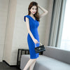 Sleeveless for Women Summer 2022  Slim Fit Tight Waist Sheath Temperament Goddess Style Clothes Mid-Length Dress