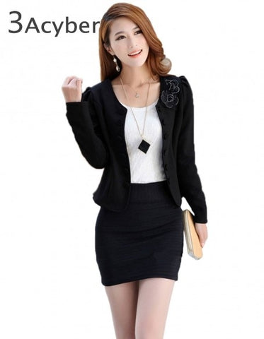 Slim Blazer Women Autumn Double Breasted Woman Coat Blazers Short Design Long Sleeve Cardigan Coat Female Short Jacket