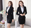 Slim Uniform Design Work Wear Suits With Jackets And Skirt Novelty Grey Professional Office Uniforms for Business Women