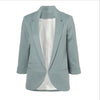 Slim Fit Blazer white Ladies suits 11 colors Open Front Notched Blazer 2022 autumn Women Formal Jackets Office Work size S-XXL