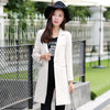 Slim Fit Long Blazer Jackets Women Formal Plus Size Fashion Womens Blazers Korean Work Suits Blaser Feminino Woman Coat X50077
