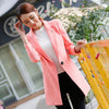 Slim Fit Plus Size Blazer Women Casual Long Korean Elegant Blazer Office Coat Marynarka Damska Formal Jackets Women 60N0940