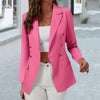 Slim Fit Windproof Buttons Placket Women Formal Suit Jacket Female Clothing