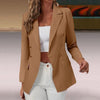 Slim Fit Windproof Buttons Placket Women Formal Suit Jacket Female Clothing