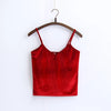 Slim Thin Sexy Velvet Women Short Tank Top 2022 Summer Fashion Casual Ladies Vest Camis Female Blusa Cropped Tops Camisole