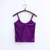 Slim Thin Sexy Velvet Women Short Tank Top 2022 Summer Fashion Casual Ladies Vest Camis Female Blusa Cropped Tops Camisole