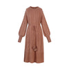 Slim Twist Autumn Winter Sweater Dress Knitted Women Sweaters Pullover Long Sleeve Round Neck Pullovers Knit Sweater Dress Warm