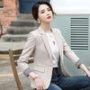 Small Blazer Women Coats and Jakcets 2023 Autumn Spring Korean Slim-fit Casual Laides Blazers Black/Apricot Blazer Femme