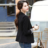 Small Blazer Women Coats and Jakcets 2023 Autumn Spring Korean Slim-fit Casual Laides Blazers Black/Apricot Blazer Femme