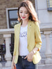 Small Suit Coat Blazer Women Pink Short Coats 2023 Spring Summer Slim Waist One Button Thin Ladies Outerwear Tops Female Jacket